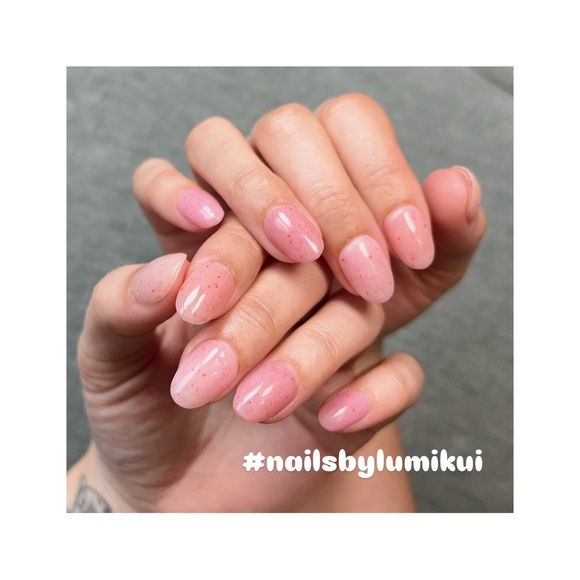Pink Gradient peach fuzz Press-On Nails - Picture 1 of 7